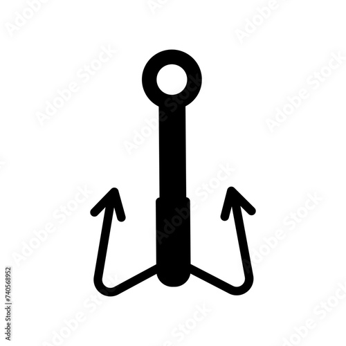 Fishing icon vector. Hook illustration sign. Bait symbol or logo.