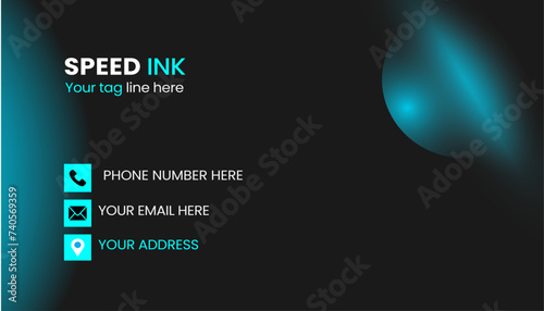 double sided business card