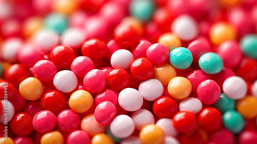 Many colorful candies Many colorful candies