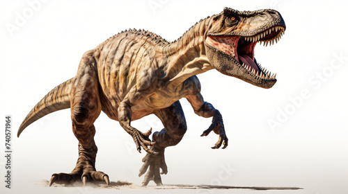 Tyrannosaurus Rex on white background. © Daniel