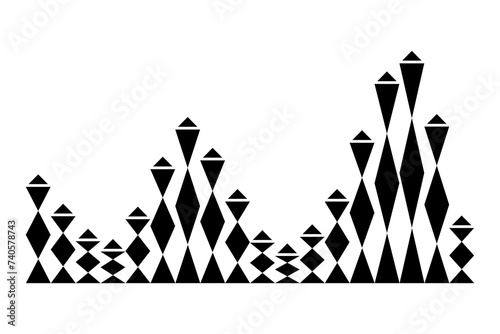 Sound wave. Audio digital equalizer technology, musical pulse vector Illustration. Voice line waveform or volume level symbol. Curve radio wave