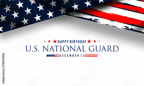 United States National Guard birthday ,December 13, to show appreciation for the U.S. national guards. Background Vector Illustration