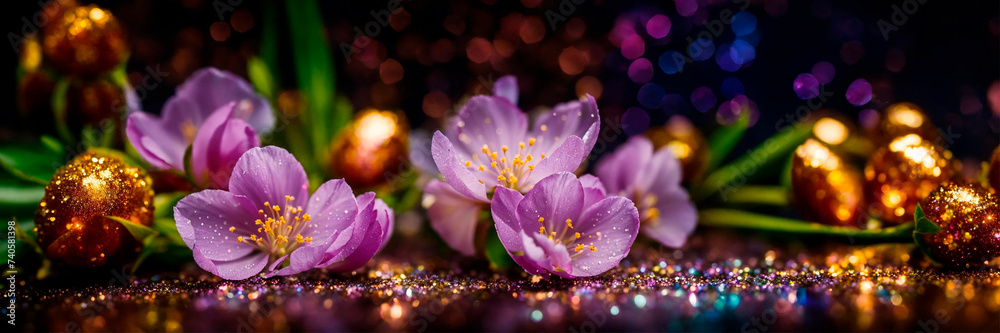 various beautiful flowers for the holiday. Selective focus. - obrazy, fototapety, plakaty 