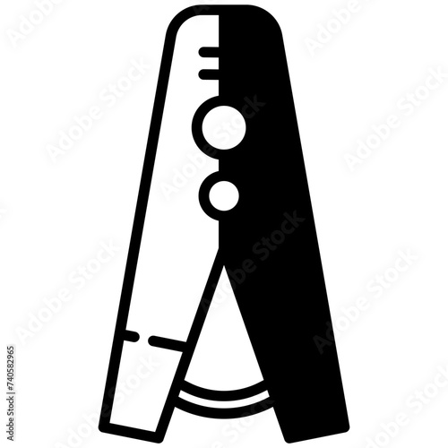  Cloths pin glyph and line vector illustration