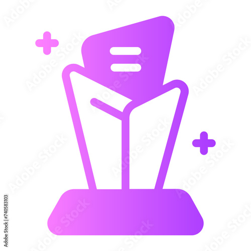 trophy gradient icon