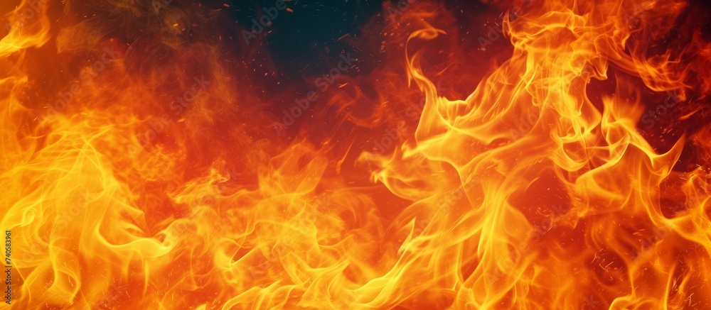 An intense display of amber and orange flames, radiating heat and gas in a mesmerizing geological phenomenon. The fire is captured in close up, resembling a fiery art font An intense display of amber and orange flames, radiating heat and gas in a mesmerizing geological phenomenon. The fire is captured in close up, resembling a fiery art font