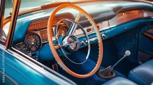 Vintage car interior. © Daniel