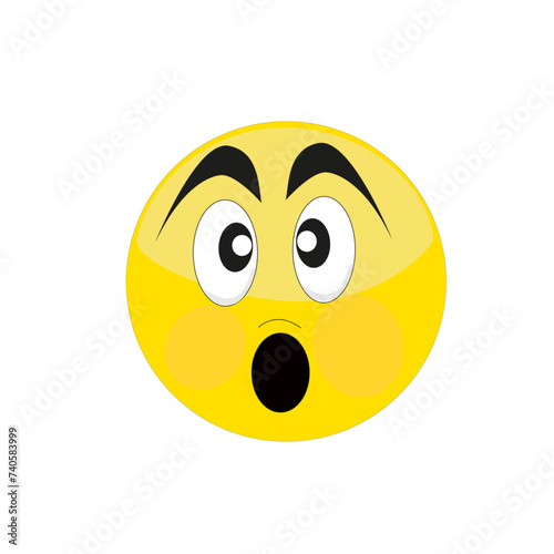 Expression de visage sur émoticône	