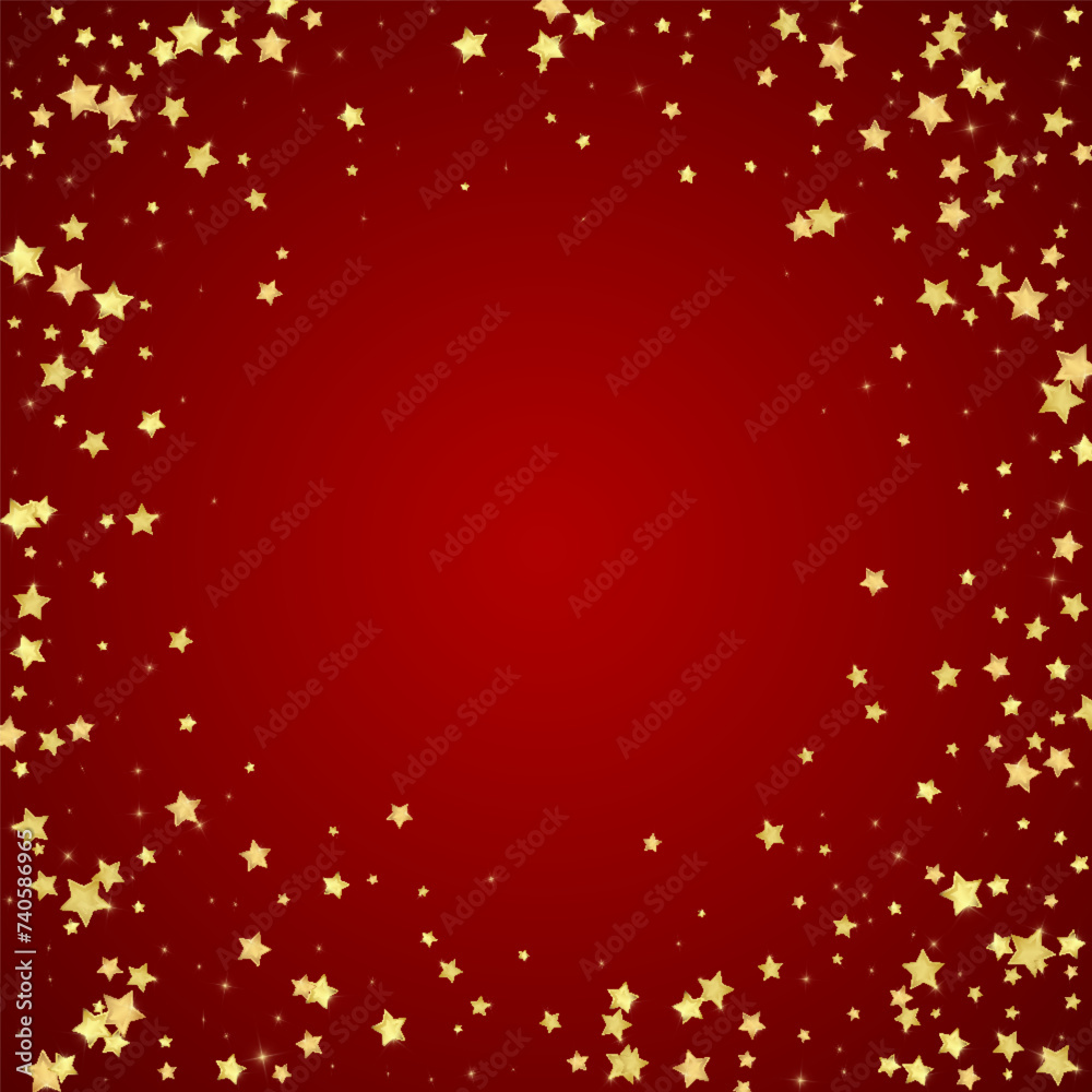 Magic stars vector overlay.  Gold stars scattered