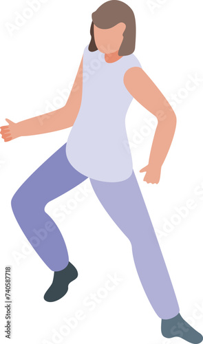 Training music capoeira icon isometric vector. Culture beauty. African activity
