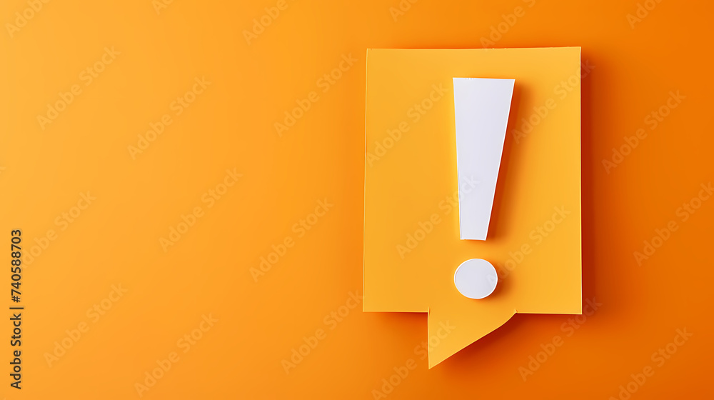 Exclamation mark background, 3d rendering Exclamation mark background, 3d rendering