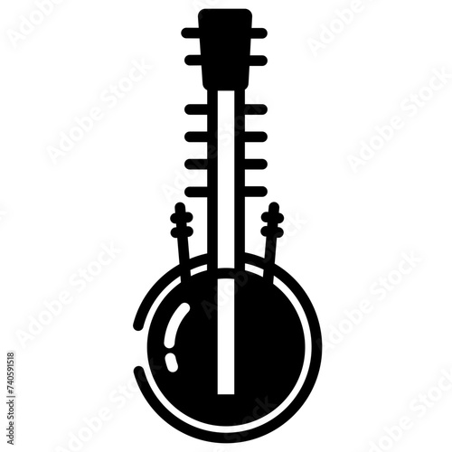 Kora glyph and line vector illustration