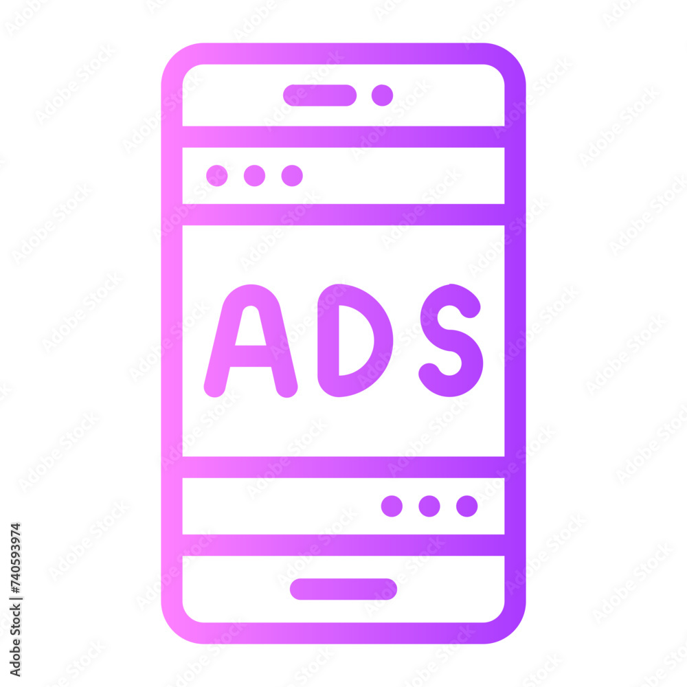 ads gradient icon