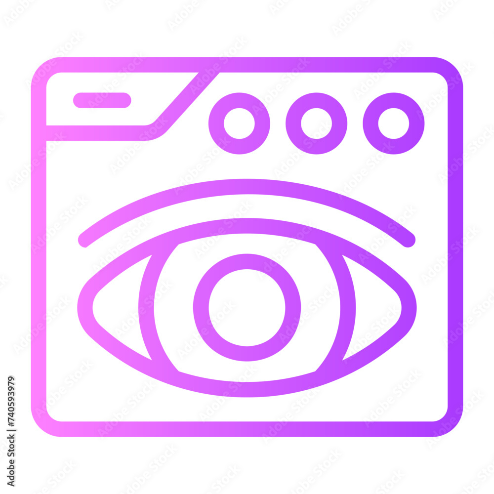 audience gradient icon audience gradient icon