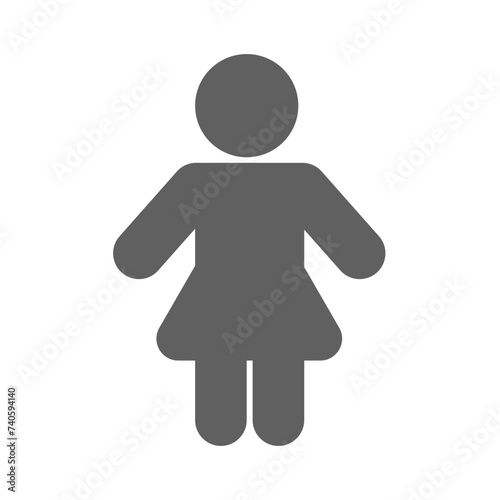 person and toilet sign