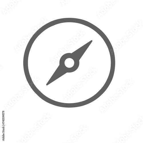 illustration of a black and white icon of an arrow