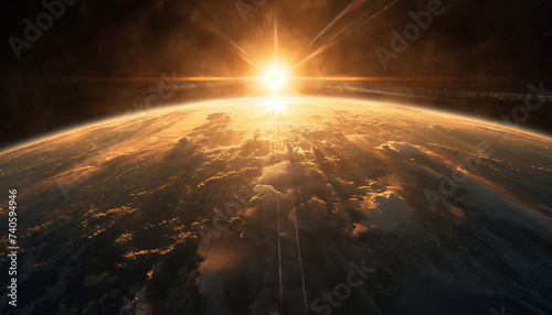 sunlight enters the earth's atmosphere