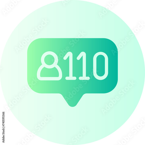followers gradient icon