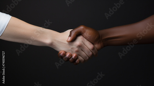 Greeting with a handshake