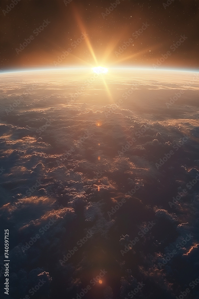 sunlight enters the earth's atmosphere