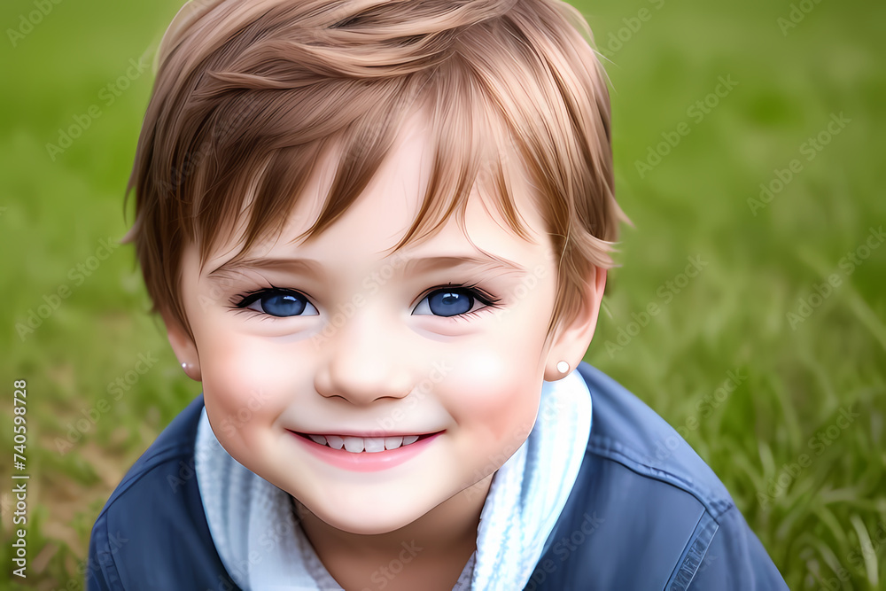 portrait of a smiling boy, generative ai
portrait of a smiling boy, generative ai