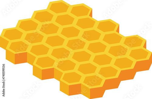 Bee frame honey icon isometric vector. Work summer. Garden work farmer