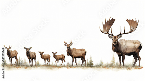 Wildlife  forest  woods  animals  wild moose.