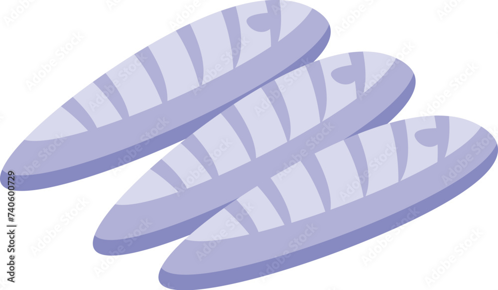 Grasshopper insect larva icon isometric vector. Mascot color. Leg locust