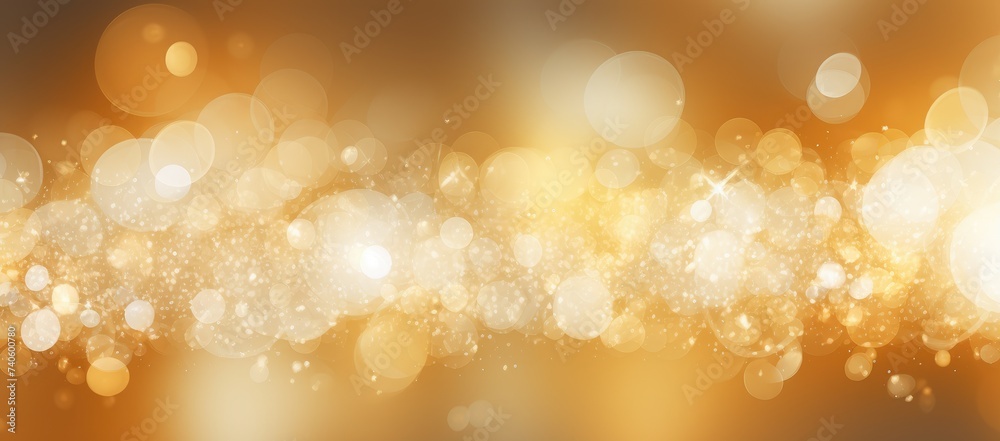 Enchanting Golden Bokeh of Light - A Dreamlike Vision - Generative AI