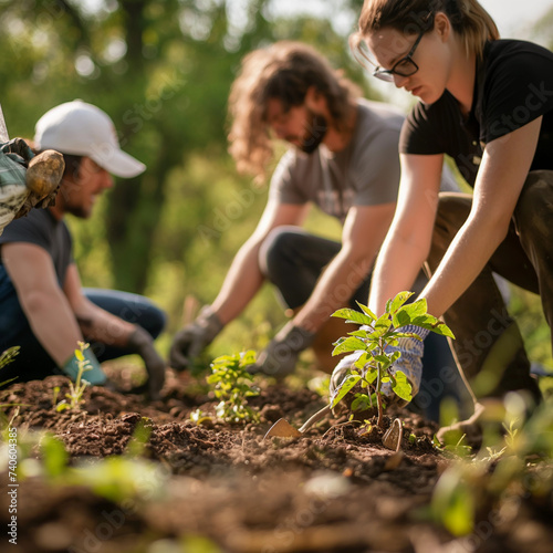 Green Hands, Global Hearts: Volunteers Unite for Tree Planting, Boosting Environmental Conservation and Community Service for a good cause © Titus