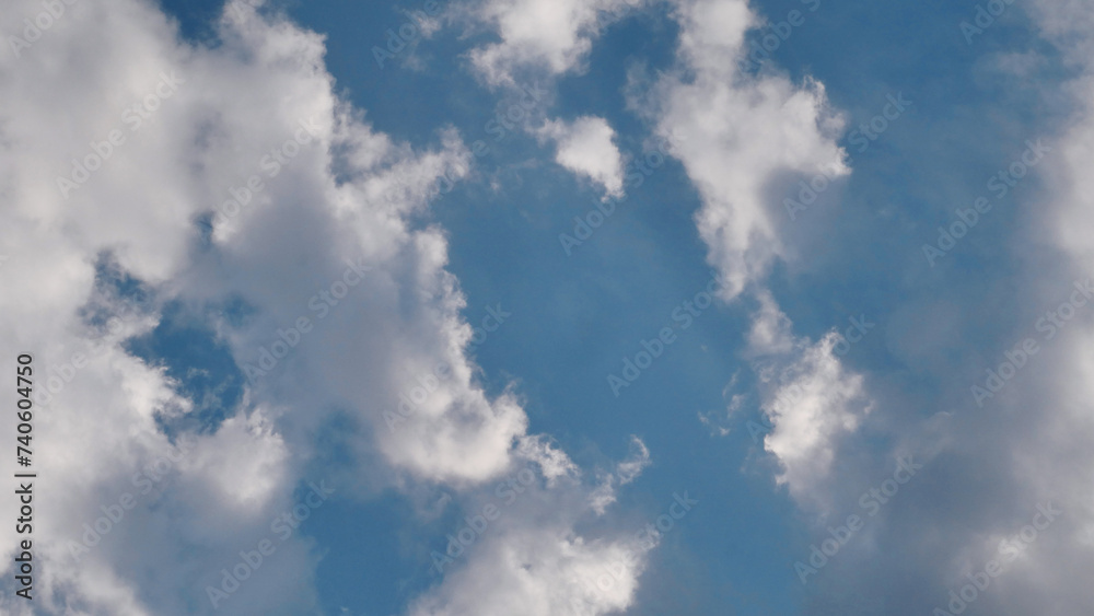 Background. Blue sky with clouds