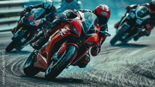 Motor sports race or competitive team racing. © Nouman Ashraf