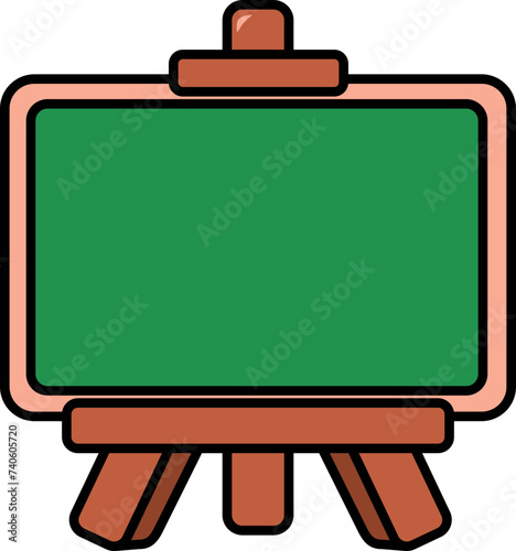 green chalkboard with wooden board (ID: 740605720)