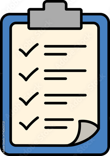 clipboard with checklist (ID: 740605721)