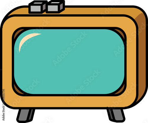 retro tv icon (ID: 740605776)