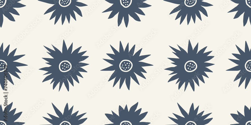 Vector hand drawn flowers. Seamless pattern for textile design, wallpaper, stationery, home decor, packaging, background, art and crafts. Vector hand drawn flowers. Seamless pattern for textile design, wallpaper, stationery, home decor, packaging, background, art and crafts.