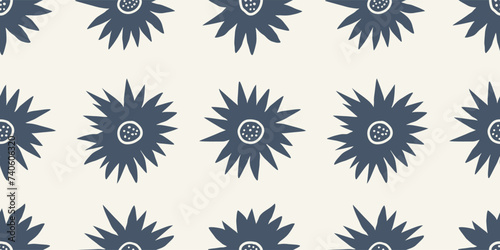 Vector hand drawn flowers. Seamless pattern for textile design, wallpaper, stationery, home decor, packaging, background, art and crafts.