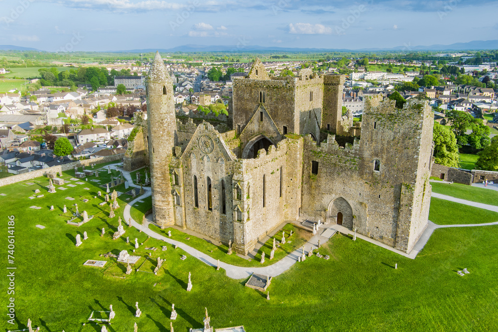 The Rock of Cashel, also known as Cashel of the Kings and St. Patrick's Rock, a historic site located at Cashel, County Tipperary.