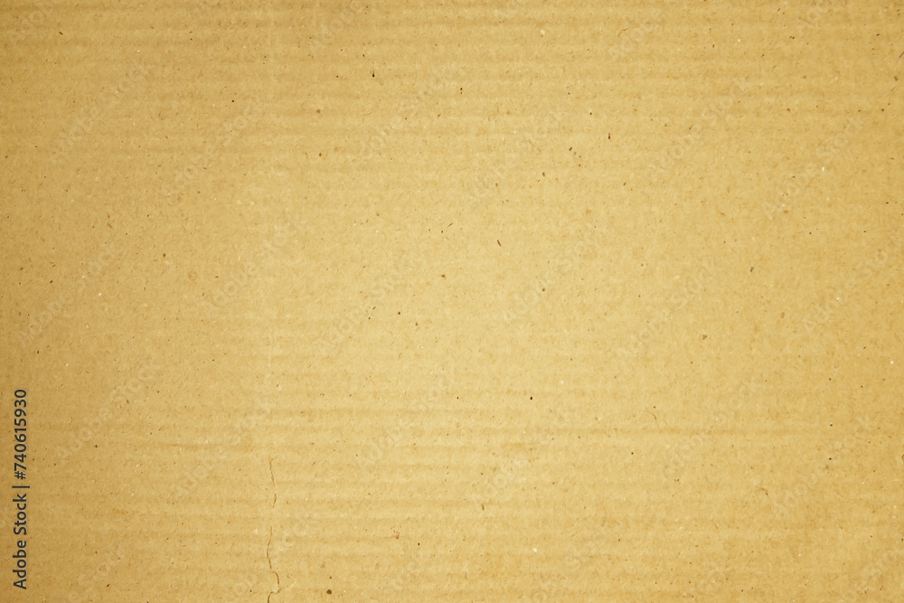 Fototapeta premium Brown corrugated cardboard, background texture for design work.