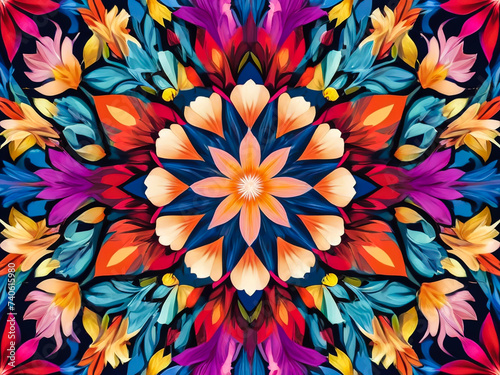 full bloom Floral details  A Tapestry of Hues  a vibrant burst of floral colors