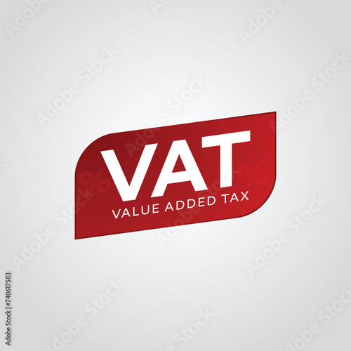 vat value-added tax concepts special designed for tax, accounting and business firm in full vector template, 