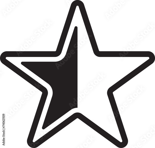 Star, half icon 2