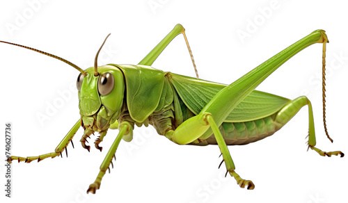 Grasshopper isolated on white transparent background