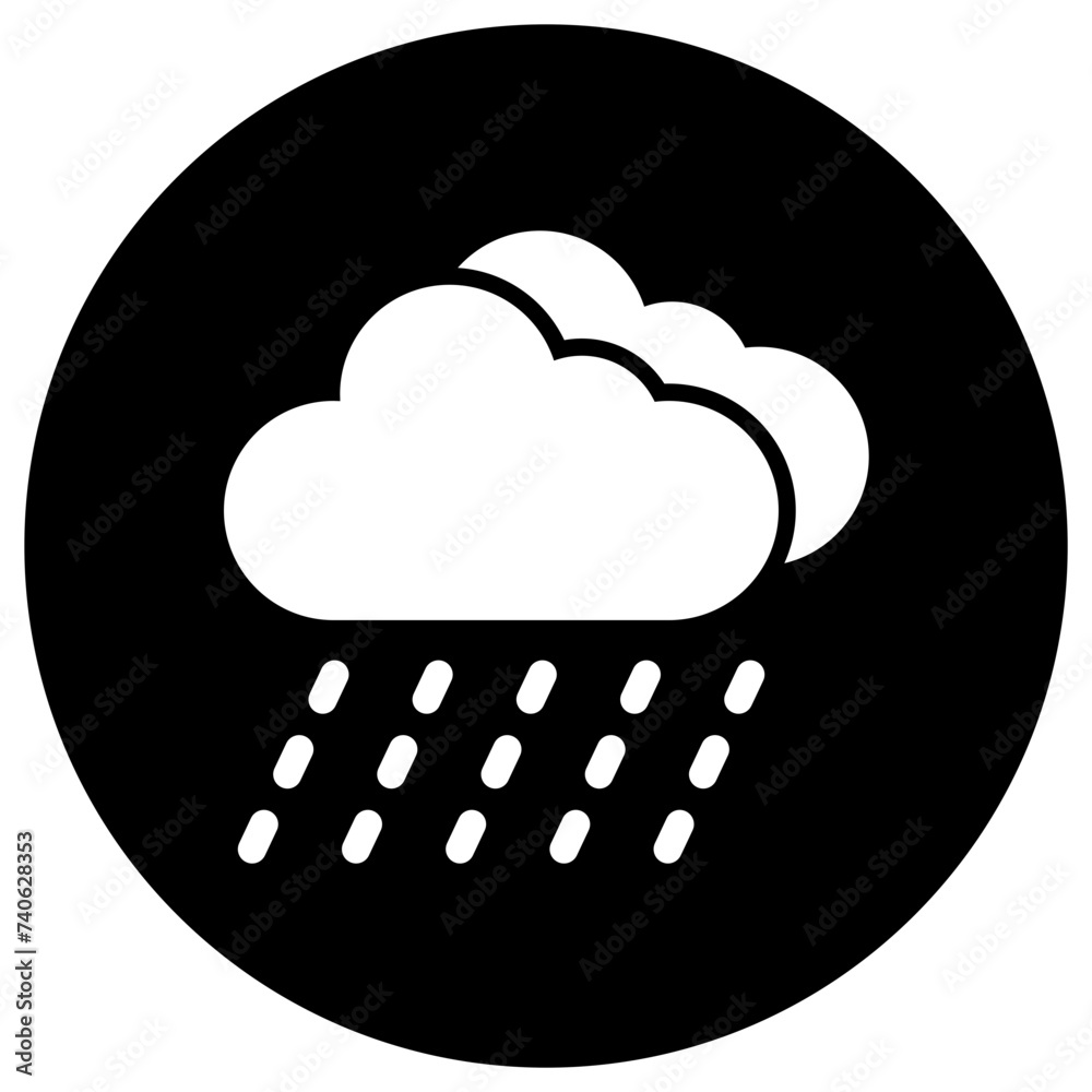 Rain Vector Icon Design Illustration Rain Vector Icon Design Illustration