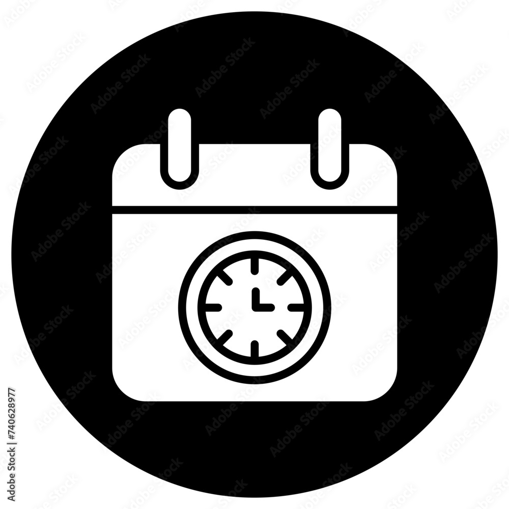 Deadline Vector Icon Design Illustration Deadline Vector Icon Design Illustration