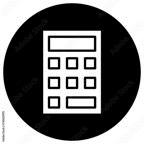 Calculator Vector Icon Design Illustration