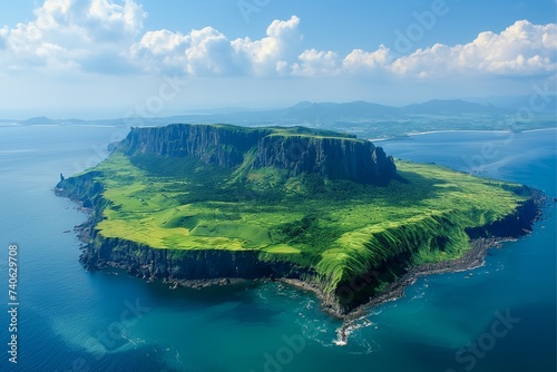 Landmarks of South Korea, featuring the beautiful islands and the scenery of Jeju Island.
generative ai
