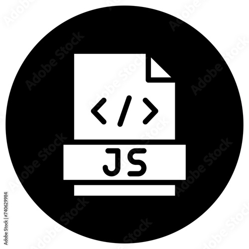 Javascript Vector Icon Design Illustration