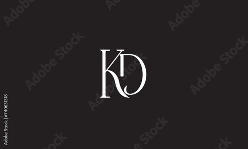 KD, DK , K , D , Abstract Letters Logo Monogram	