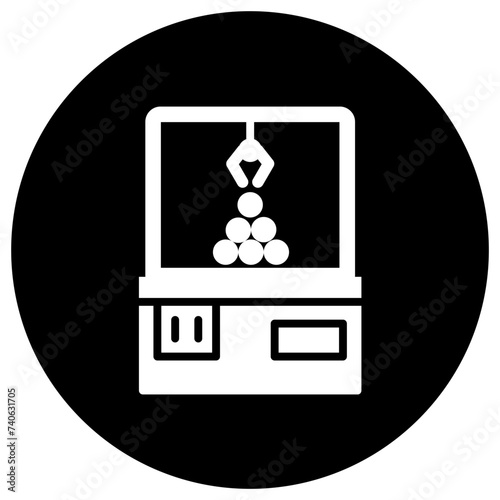 Crane machine Vector Icon Design Illustration